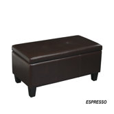 Detour Leather Storage Bench