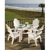 Lifestyle Poly Resin 5 Piece Dining Set