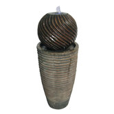 Swirl Resin Fountain with LED Light