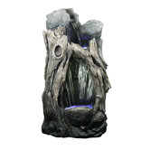Rain Forest Fiberglass Fountain Edition with LED Lights