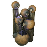 6 Pots Fountain with LED Lights
