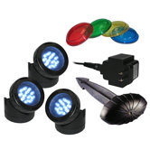 LED 3 Pack Light with Photocell and Transformer