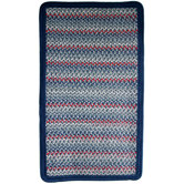 Pioneer Valley II Olympic Blue with Dark Blue Solids Multi Rug