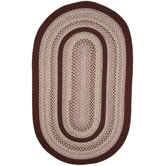 Pioneer Valley II Buckskin with Burgundy Solids Rug