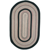 Pioneer Valley II Autumn Wheat with Dark Green Solids Multi Rug