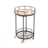 Basilica Mosaic Outdoor Serving Cart