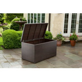 All Weather Wicker Outdoor Storage Box