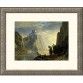A Lake in the Sierra Nevada Silver Framed Print - Albert Bierstadt