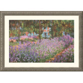 The Artist's Garden at Giverny, 1900 Silver Framed Print - Claude Monet