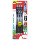 3 Count 0.5 mm Needle Point Gel Pen in Black