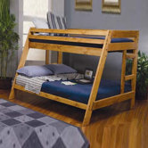 San Anselmo Twin over Full Bunk Bed with Built-In Ladder