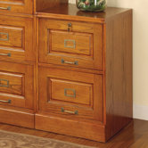 Paulina Two Drawer File in Oak