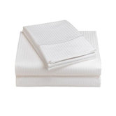 600 Thread Count Woven Damask Stripe Sheet Set