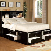 Louis Philippe II  Storage Panel Bed
