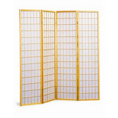 Raymond Four Panel Japanese Style Folding Screen in Natural