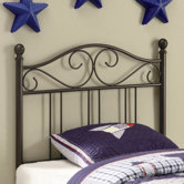 Bowdoin Transitional Twin Metal Headboard