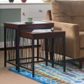 Wire Design 2 Piece Nesting Tables