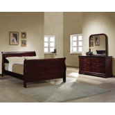 Louis Philippe 3 Piece Queen Sleigh Bedroom Collection