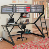 Drew Full Workstation Bunk Bed with Desk