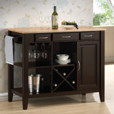 Kitchen Island with Butcher Block