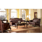 Valencia Leather Living Room Set