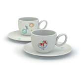 Storie A Colazione Niki Fra Le Stelle Cups with Saucers Set by Miriam Mirri