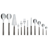 Santiago Stainless Steel Cutlery Set with Black PVD Coating by David Chipperfield