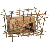 Blow-Up Bamboo Magazine Holder by Fratelli Campana
