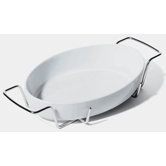 Ettore Sottsass Small Oven-To-Table Dish and Holder