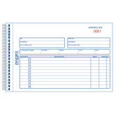 5-1/2" x 7-7/8" Carbonless Duplicate Invoice Book