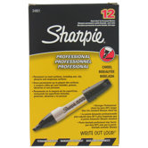 12 Count Black Professional Permanent Marker