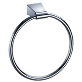 Bleu Towel Ring in Chrome