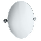 Designer II Oval Mirror in Chrome