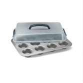 Nonstick Bakeware 12 Cup Covered Cu Piecake Pan
