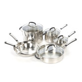 Simply Stainless Steel 10-Piece Cookware Set