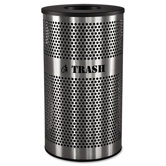 Stainless Steel Trash Receptacle