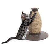 Catit Blow Molded Vase Corn-husk and Sisal Scratching Post