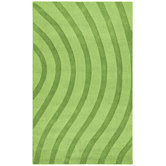 Transitions Light Green/Green Waves Rug
