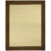 Earth First Brown Jute Border Rug