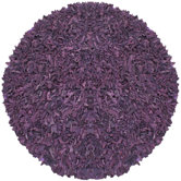 Pelle Leather Purple Rug