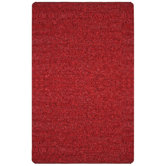 Pelle Short Leather Red Rug