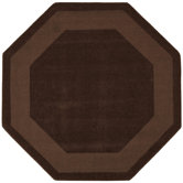 Transitions Chocolate Border Rug