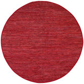 Matador Red Leather Chindi Rug