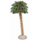 72" Prelit Palm Tree with 150 Clear Lights