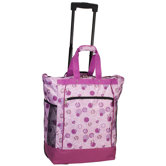 Print Pattern Rolling Shopping Tote