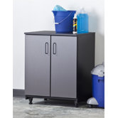 Tuff Stor Two Door Base Unit in Charcoal Grey and Textured Black