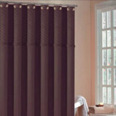 Annecy Pin Tuck Shower Curtain in Chocolate