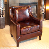 Java Top Grain Leather Chair