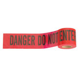 Red Danger Tape 3" x 300'