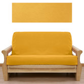 Ultra Suede Gold Yellow 5 Piece Full Futon Cover Set